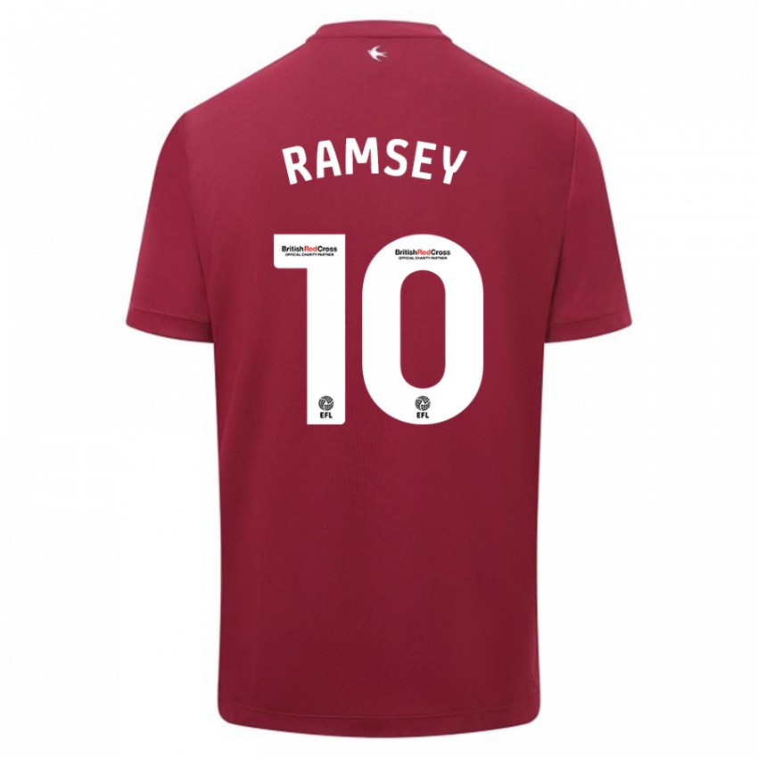 Niño Camiseta Aaron Ramsey #10 Rojo 2ª Equipación 2023/24 La Camisa Perú