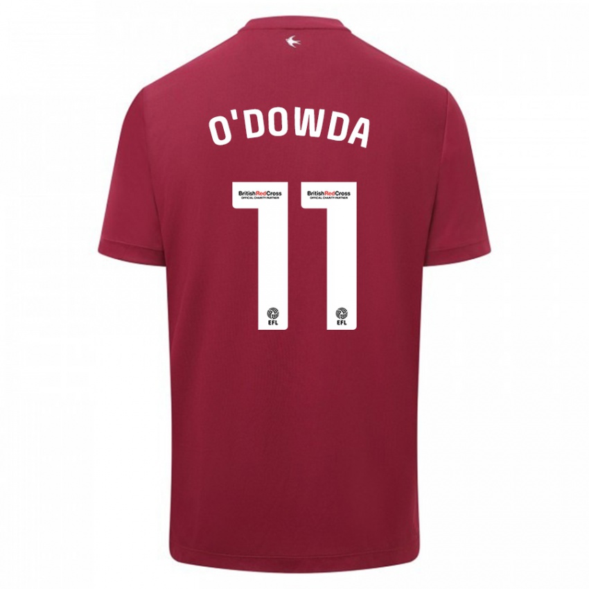 Niño Camiseta Callum O'dowda #11 Rojo 2ª Equipación 2023/24 La Camisa Perú