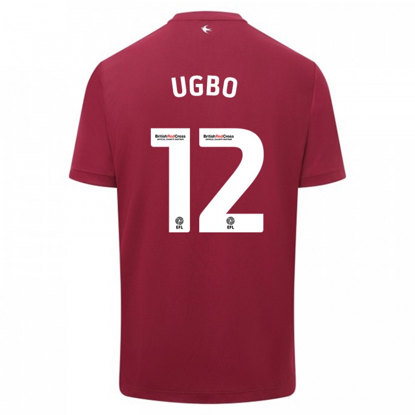 Niño Camiseta Iké Ugbo #12 Rojo 2ª Equipación 2023/24 La Camisa Perú