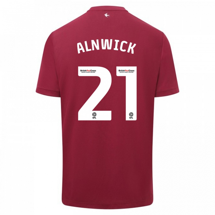 Niño Camiseta Jak Alnwick #21 Rojo 2ª Equipación 2023/24 La Camisa Perú