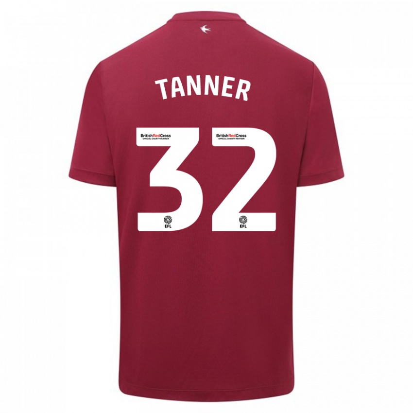 Niño Camiseta Ollie Tanner #32 Rojo 2ª Equipación 2023/24 La Camisa Perú