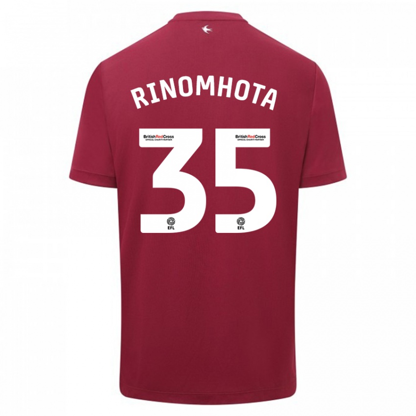 Niño Camiseta Andy Rinomhota #35 Rojo 2ª Equipación 2023/24 La Camisa Perú