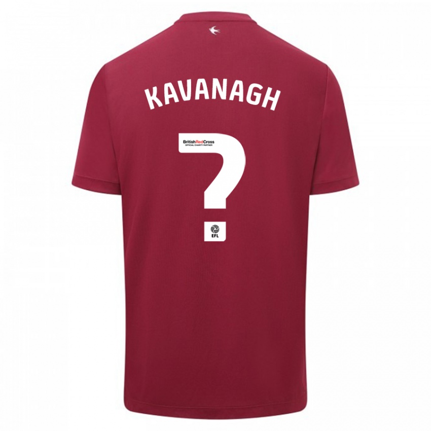 Niño Camiseta Ryan Kavanagh #0 Rojo 2ª Equipación 2023/24 La Camisa Perú