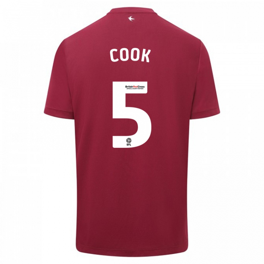 Niño Camiseta Freddie Cook #5 Rojo 2ª Equipación 2023/24 La Camisa Perú