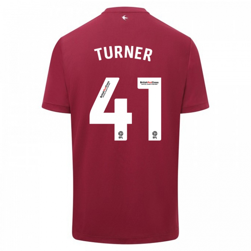 Niño Camiseta Matthew Turner #41 Rojo 2ª Equipación 2023/24 La Camisa Perú