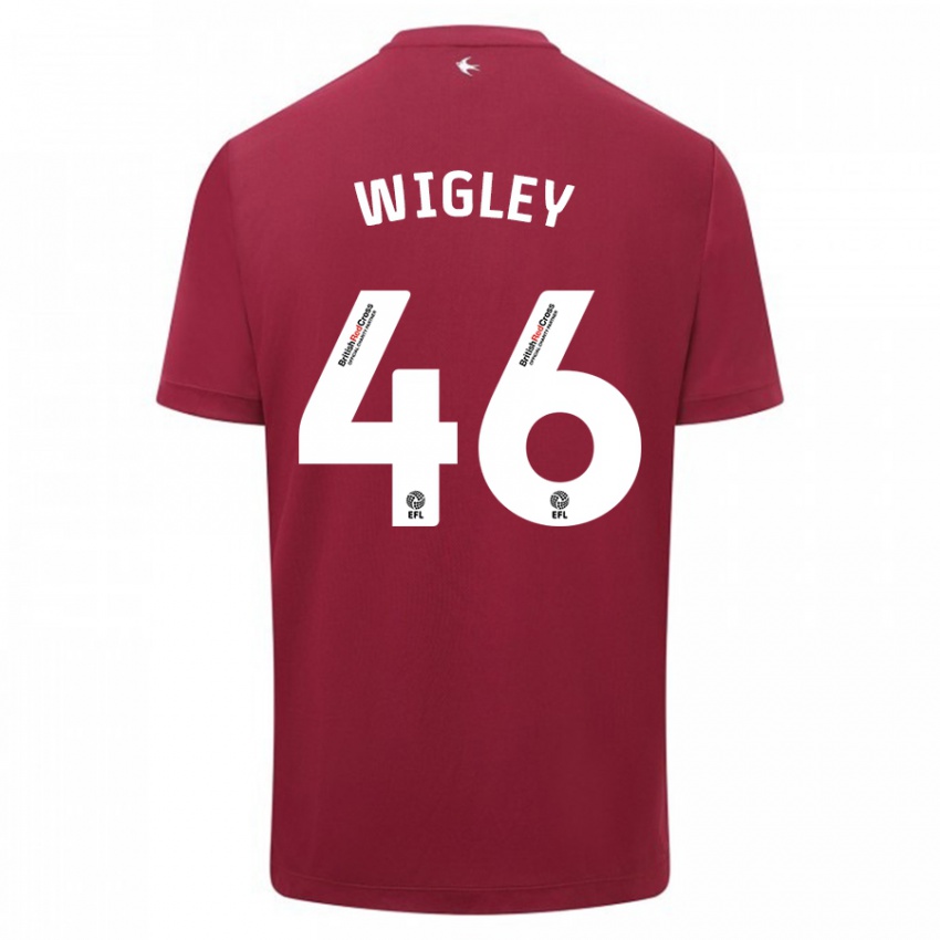 Niño Camiseta Morgan Wigley #46 Rojo 2ª Equipación 2023/24 La Camisa Perú