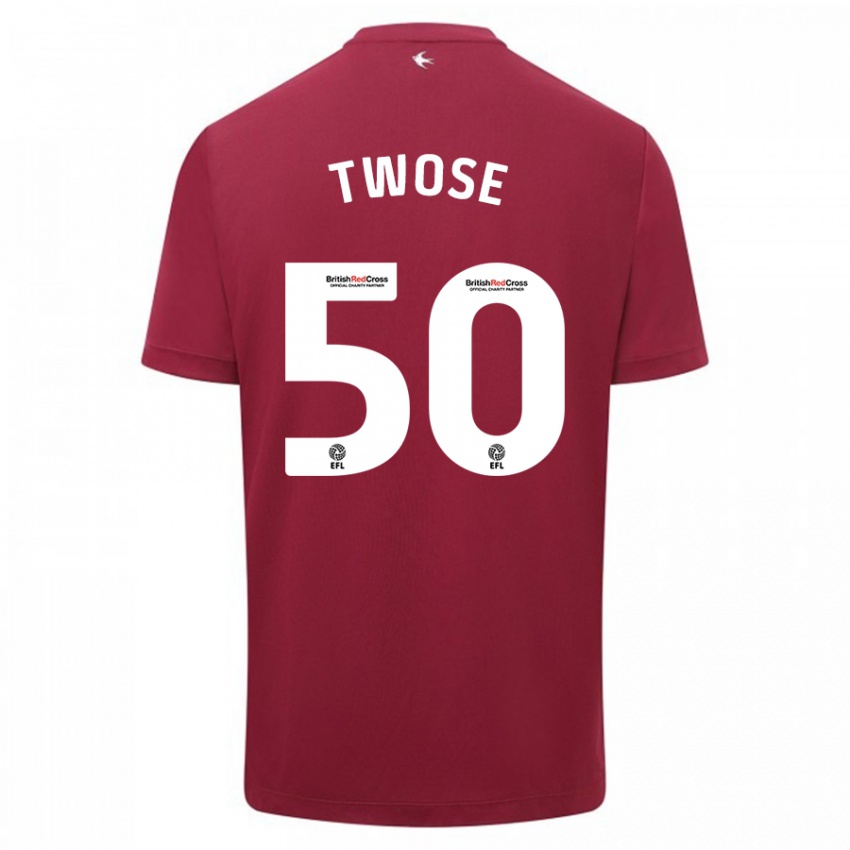 Niño Camiseta Cody Twose #50 Rojo 2ª Equipación 2023/24 La Camisa Perú