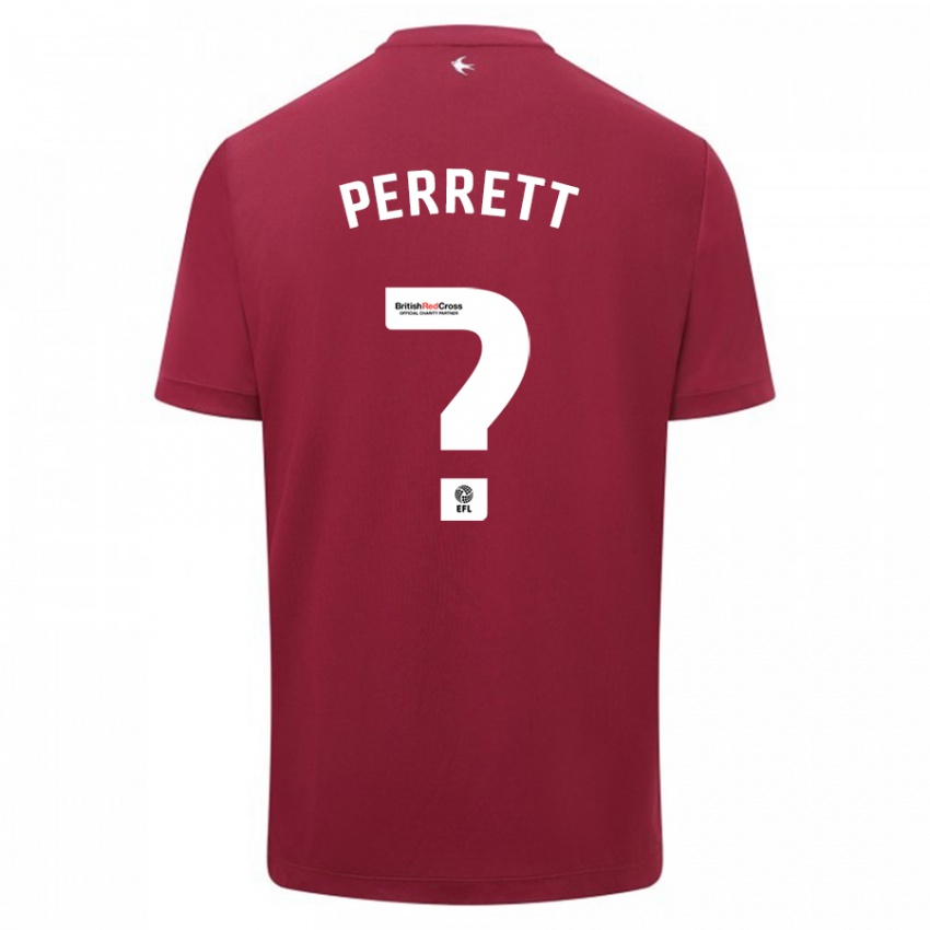 Niño Camiseta Troy Perrett #0 Rojo 2ª Equipación 2023/24 La Camisa Perú