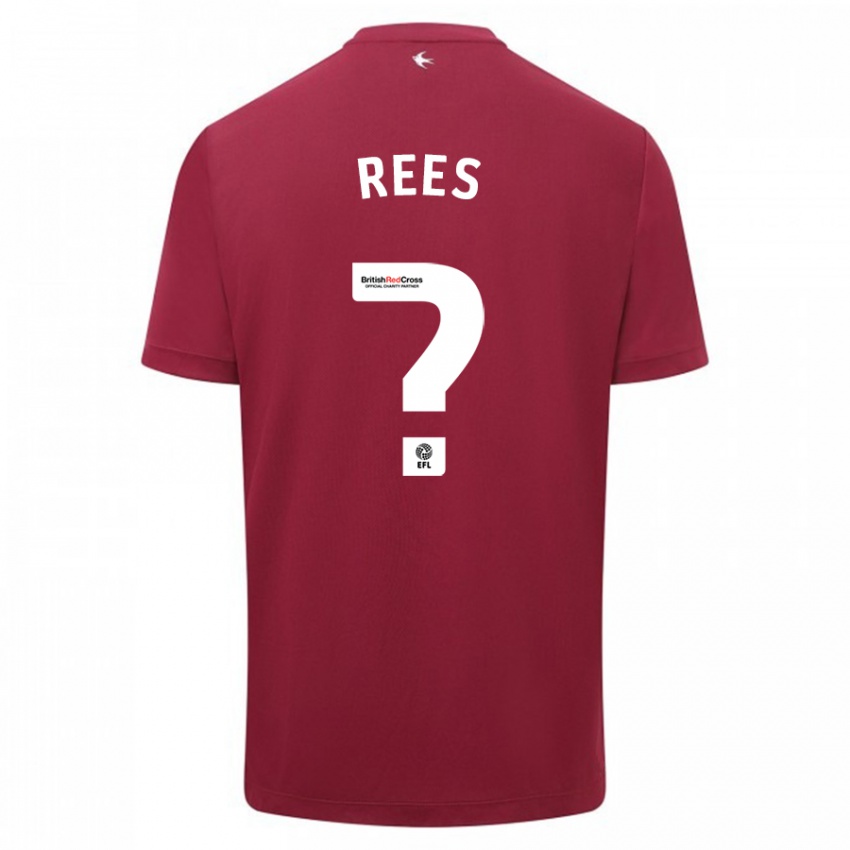 Niño Camiseta Osian Rees #0 Rojo 2ª Equipación 2023/24 La Camisa Perú