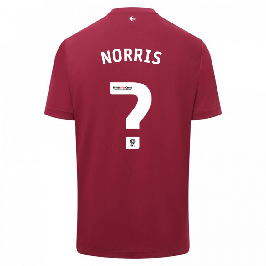 Niño Camiseta Jacob Norris #0 Rojo 2ª Equipación 2023/24 La Camisa Perú