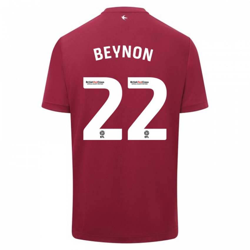 Niño Camiseta Emma Beynon #22 Rojo 2ª Equipación 2023/24 La Camisa Perú