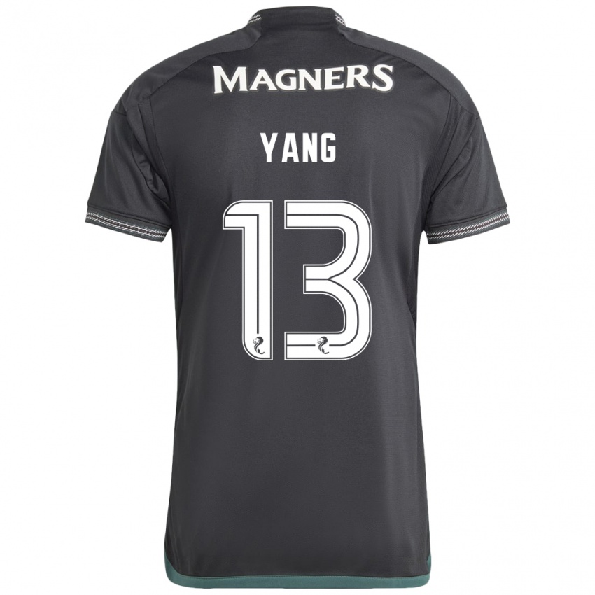 Niño Camiseta Hyun-Jun Yang #13 Negro 2ª Equipación 2023/24 La Camisa Perú