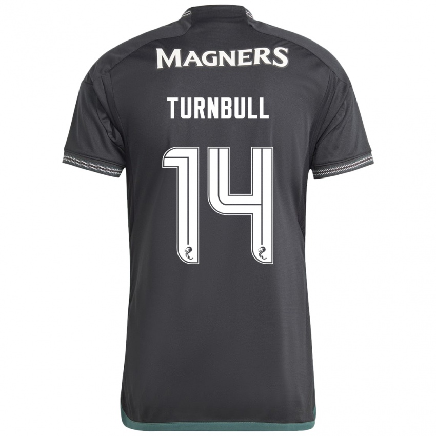 Niño Camiseta David Turnbull #14 Negro 2ª Equipación 2023/24 La Camisa Perú