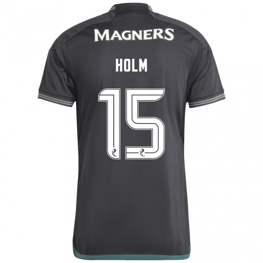 Niño Camiseta Odin Thiago Holm #15 Negro 2ª Equipación 2023/24 La Camisa Perú