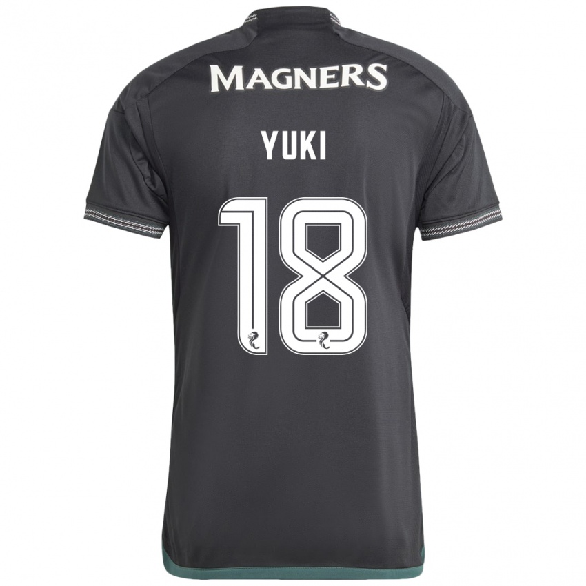 Niño Camiseta Yuki Kobayashi #18 Negro 2ª Equipación 2023/24 La Camisa Perú