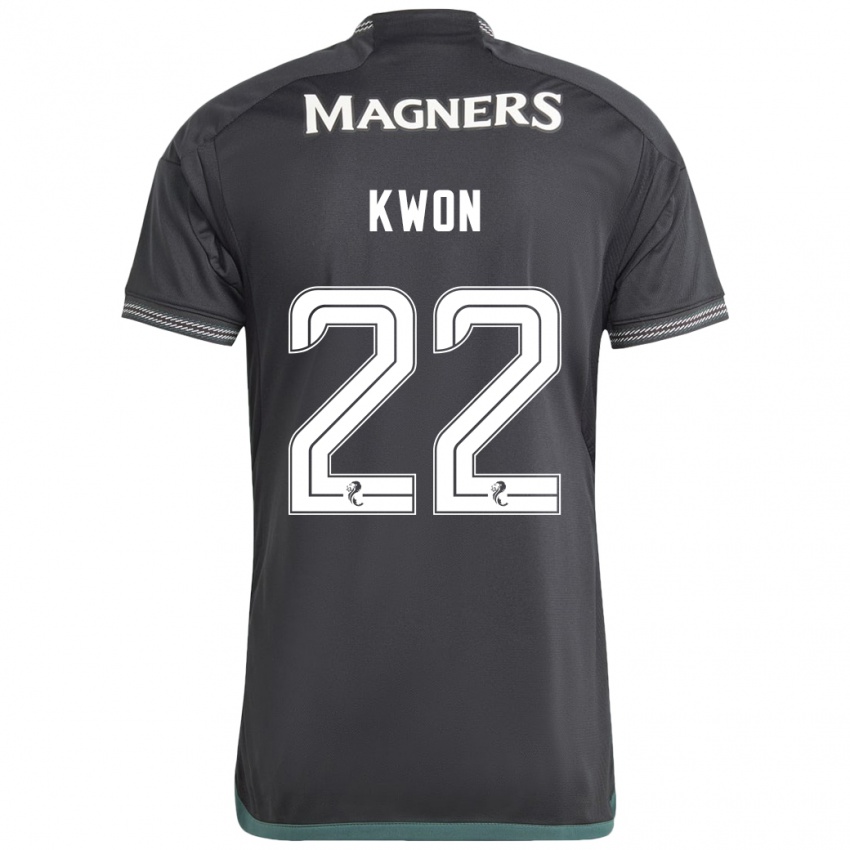 Niño Camiseta Hyeok-Kyu Kwon #22 Negro 2ª Equipación 2023/24 La Camisa Perú