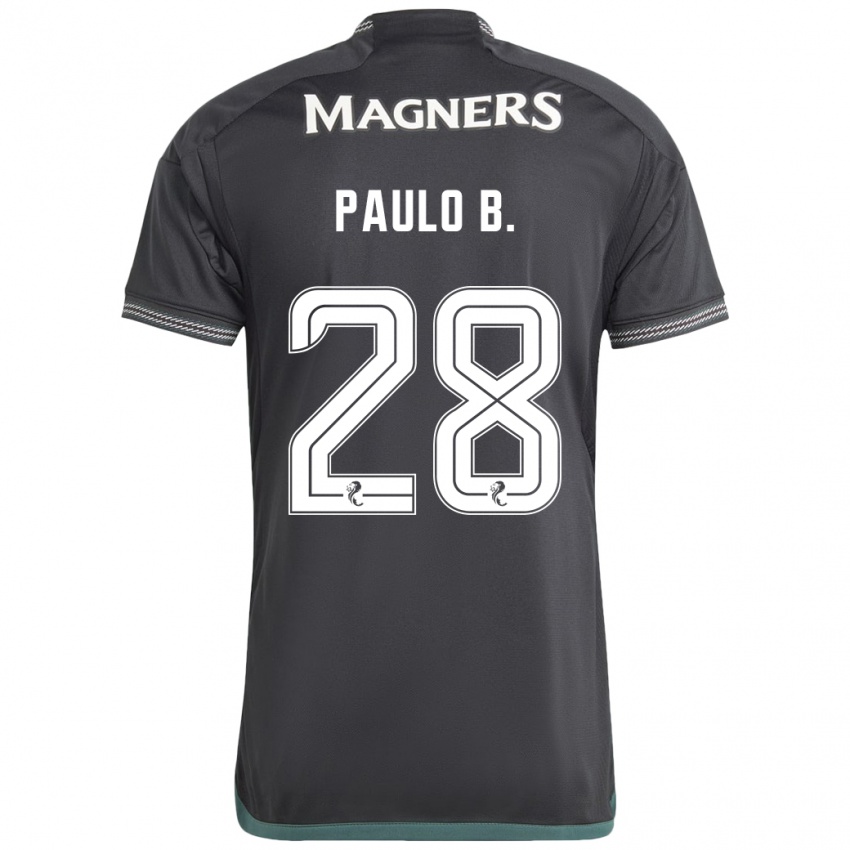 Niño Camiseta Paulo Bernardo #28 Negro 2ª Equipación 2023/24 La Camisa Perú