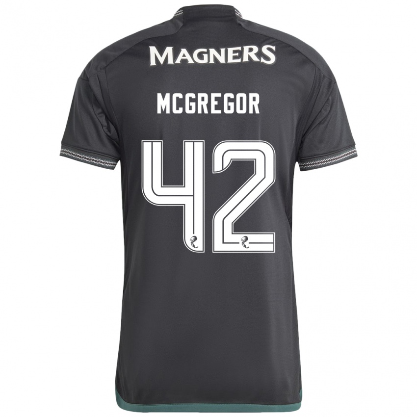 Niño Camiseta Callum Mcgregor #42 Negro 2ª Equipación 2023/24 La Camisa Perú