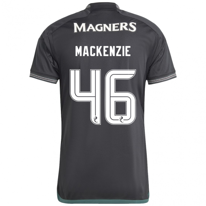 Niño Camiseta Magnus Mackenzie #46 Negro 2ª Equipación 2023/24 La Camisa Perú