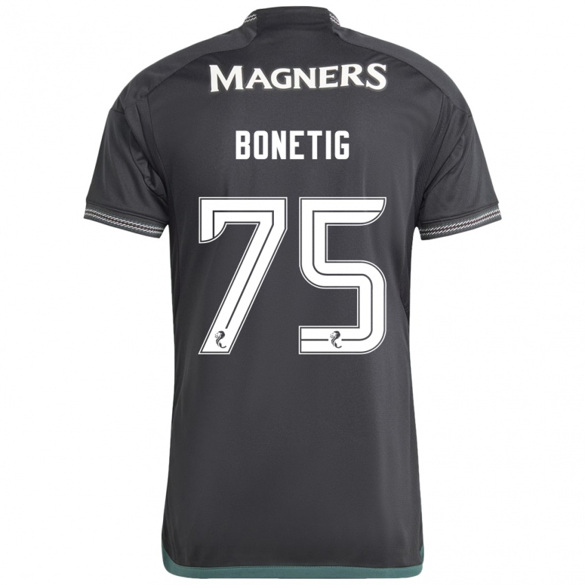 Niño Camiseta Liam Bonetig #75 Negro 2ª Equipación 2023/24 La Camisa Perú