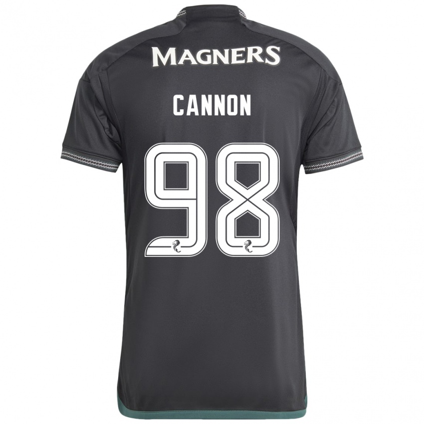 Niño Camiseta Aidan Cannon #98 Negro 2ª Equipación 2023/24 La Camisa Perú