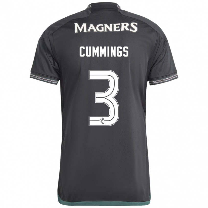 Niño Camiseta Sydney Cummings #3 Negro 2ª Equipación 2023/24 La Camisa Perú