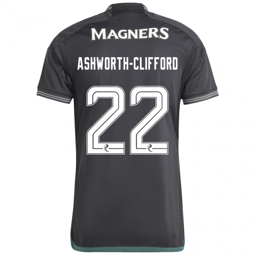 Niño Camiseta Lucy Ashworth-Clifford #22 Negro 2ª Equipación 2023/24 La Camisa Perú