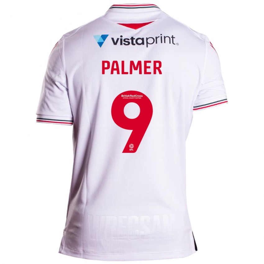 Niño Camiseta Ollie Palmer #9 Blanco 2ª Equipación 2023/24 La Camisa Perú