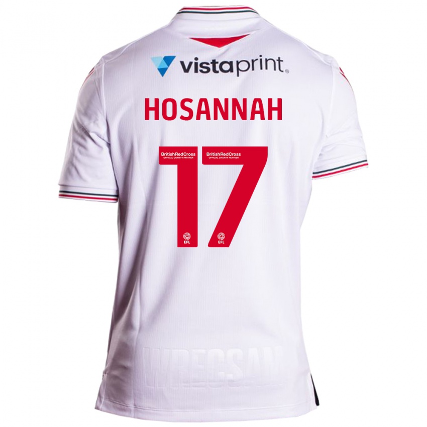 Niño Camiseta Bryce Hosannah #17 Blanco 2ª Equipación 2023/24 La Camisa Perú