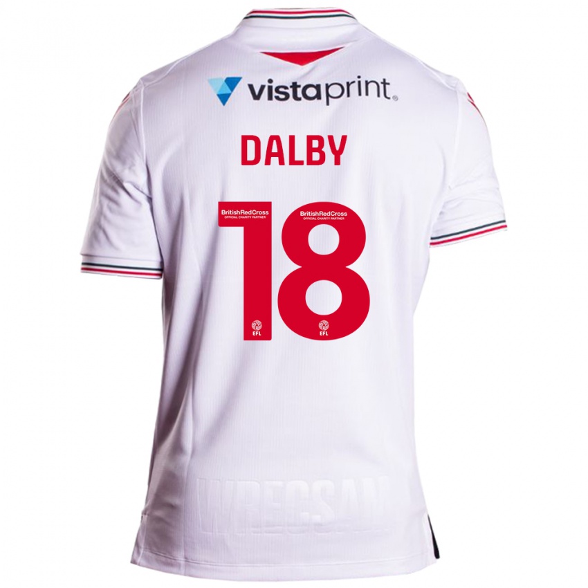 Niño Camiseta Sam Dalby #18 Blanco 2ª Equipación 2023/24 La Camisa Perú