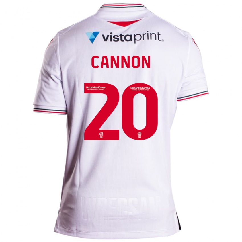 Niño Camiseta Andy Cannon #20 Blanco 2ª Equipación 2023/24 La Camisa Perú