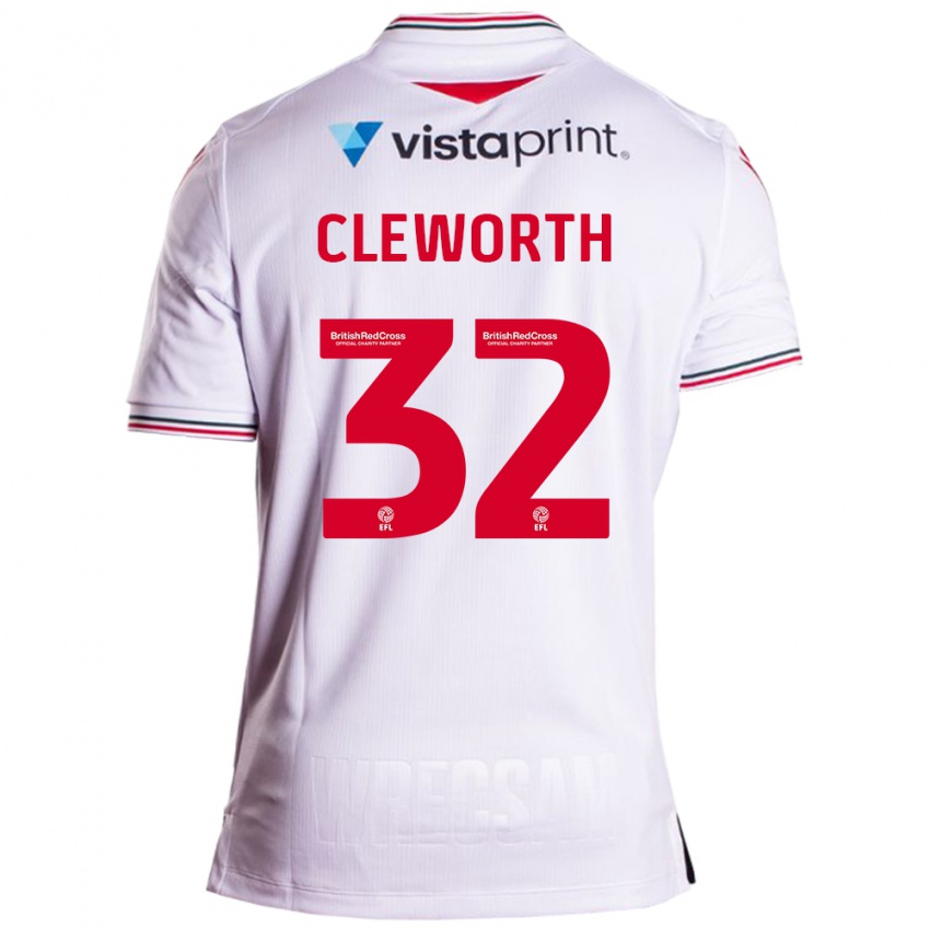 Niño Camiseta Max Cleworth #32 Blanco 2ª Equipación 2023/24 La Camisa Perú