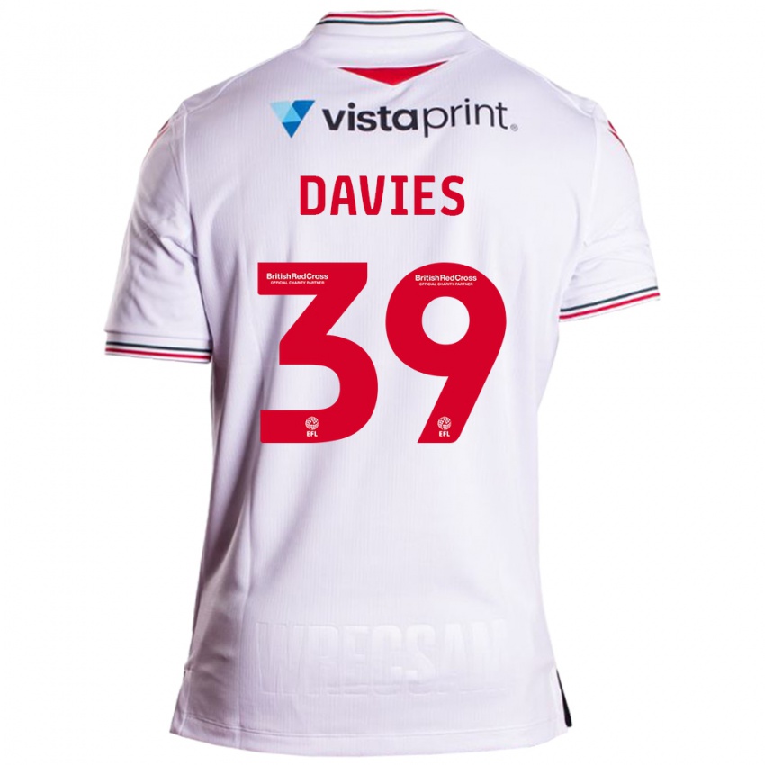 Niño Camiseta Daniel Davies #39 Blanco 2ª Equipación 2023/24 La Camisa Perú