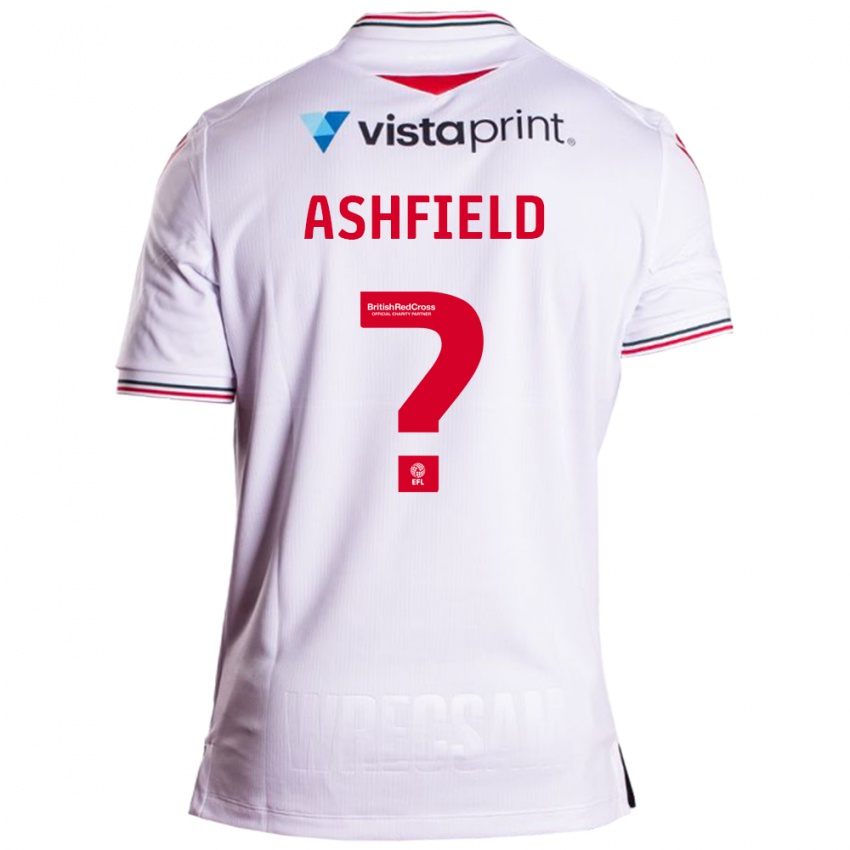 Niño Camiseta Harry Ashfield #0 Blanco 2ª Equipación 2023/24 La Camisa Perú