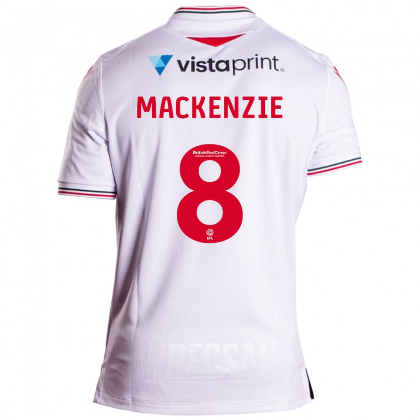 Niño Camiseta Libby Mackenzie #8 Blanco 2ª Equipación 2023/24 La Camisa Perú