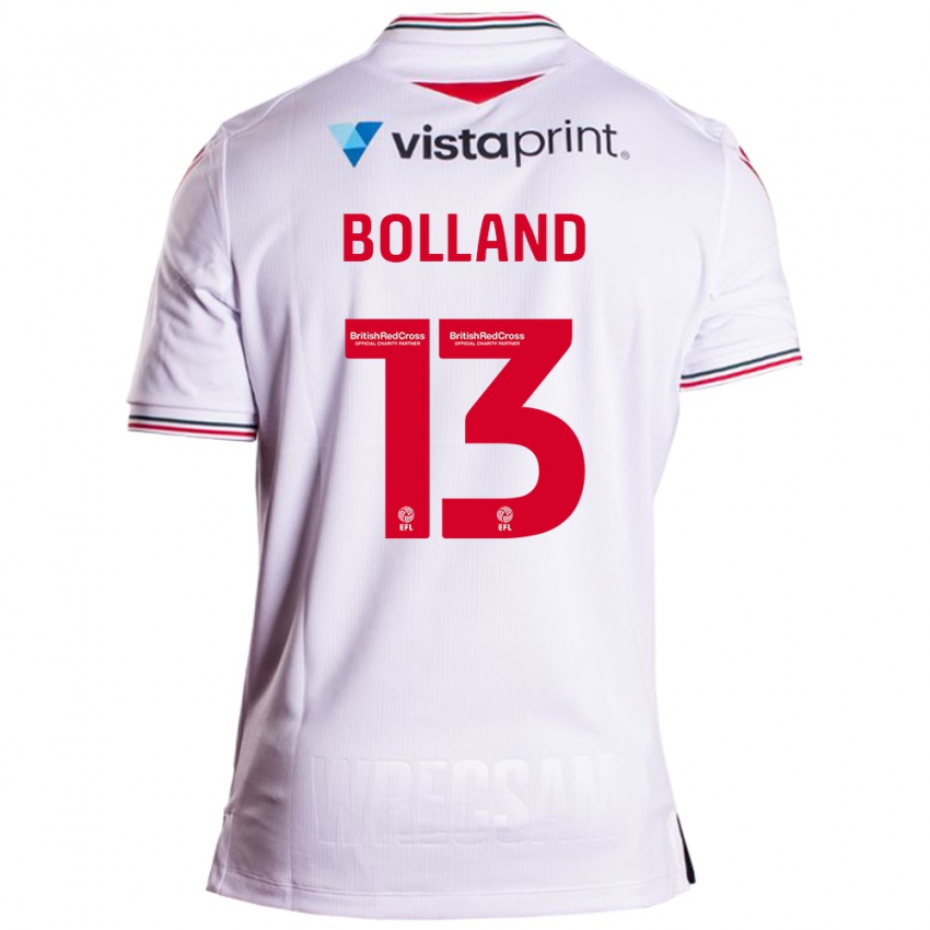 Niño Camiseta Charlotte Bolland #13 Blanco 2ª Equipación 2023/24 La Camisa Perú