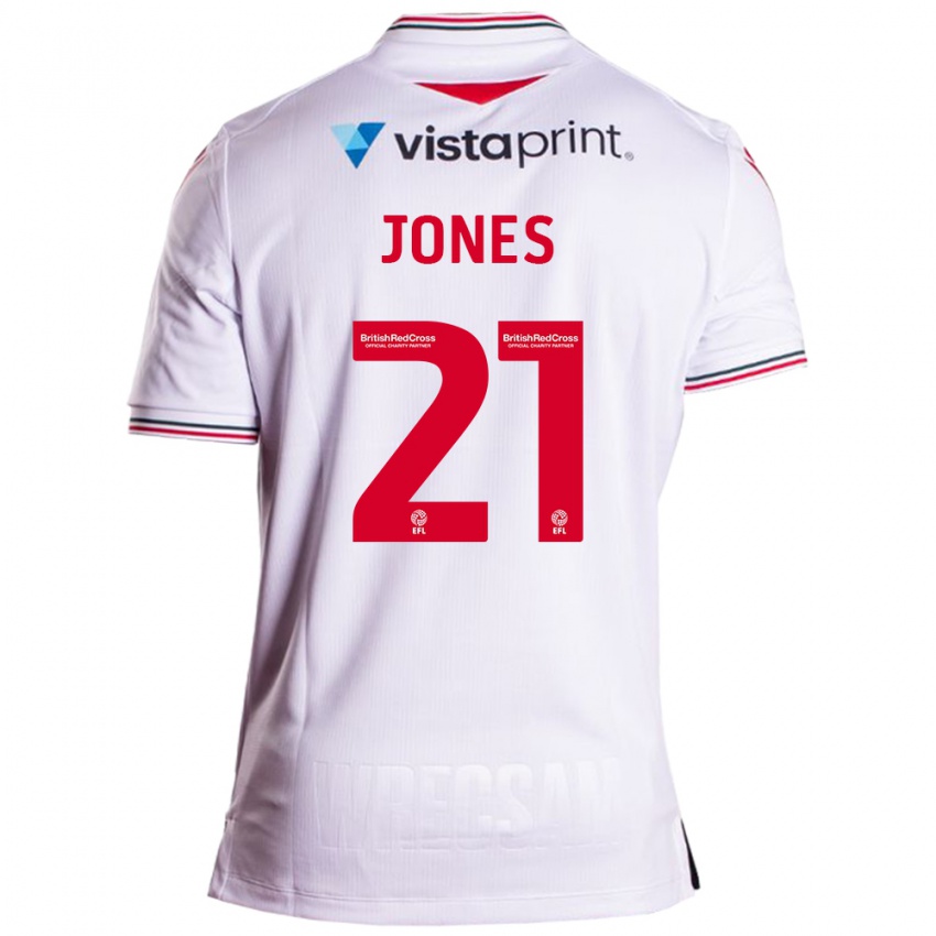 Niño Camiseta Lili Jones #21 Blanco 2ª Equipación 2023/24 La Camisa Perú