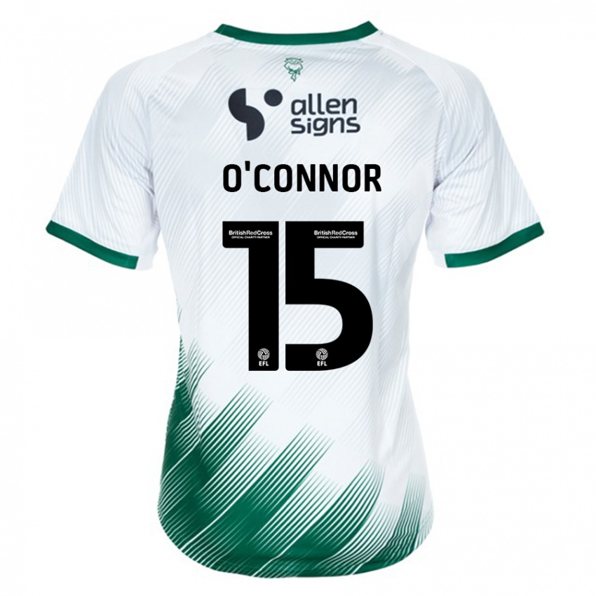 Niño Camiseta Paudie O'connor #15 Blanco 2ª Equipación 2023/24 La Camisa Perú