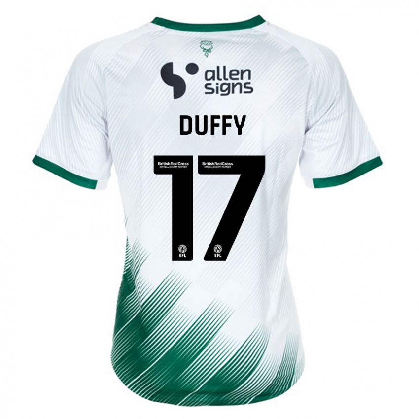 Niño Camiseta Dylan Duffy #17 Blanco 2ª Equipación 2023/24 La Camisa Perú