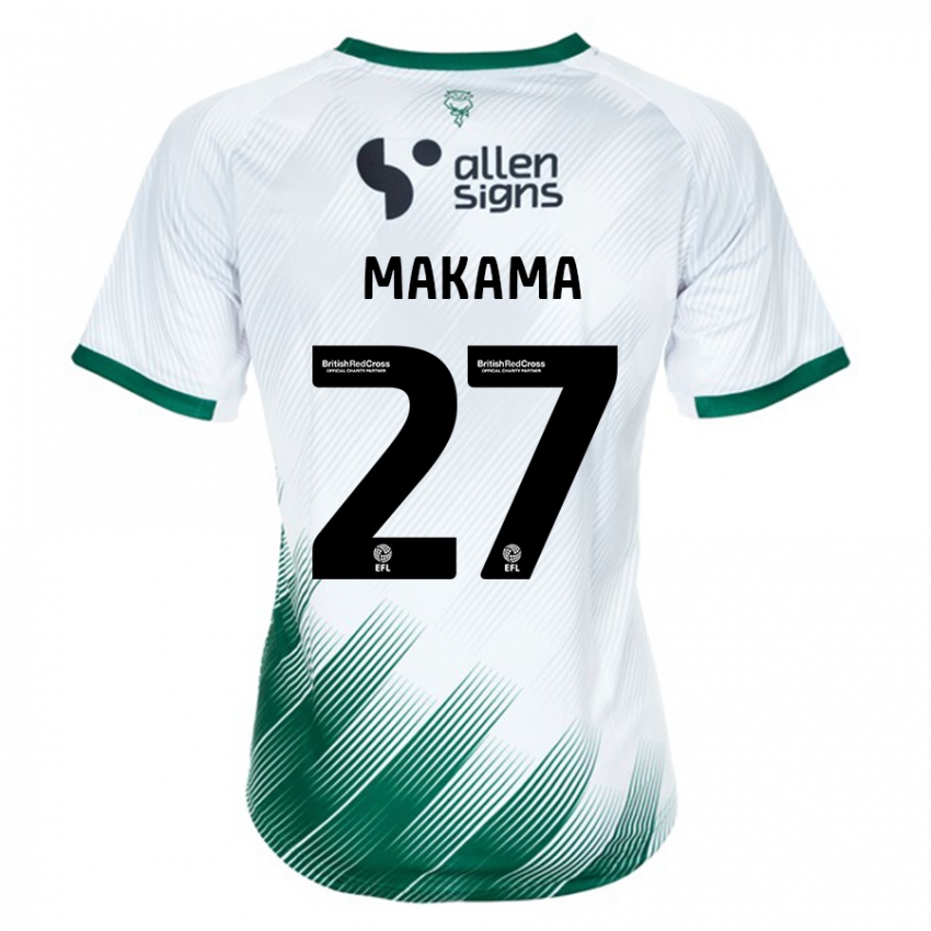 Niño Camiseta Jovon Makama #27 Blanco 2ª Equipación 2023/24 La Camisa Perú