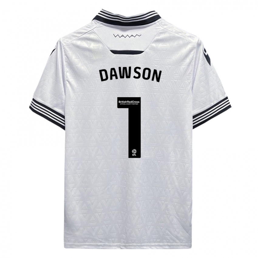 Niño Camiseta Cameron Dawson #1 Blanco 2ª Equipación 2023/24 La Camisa Perú