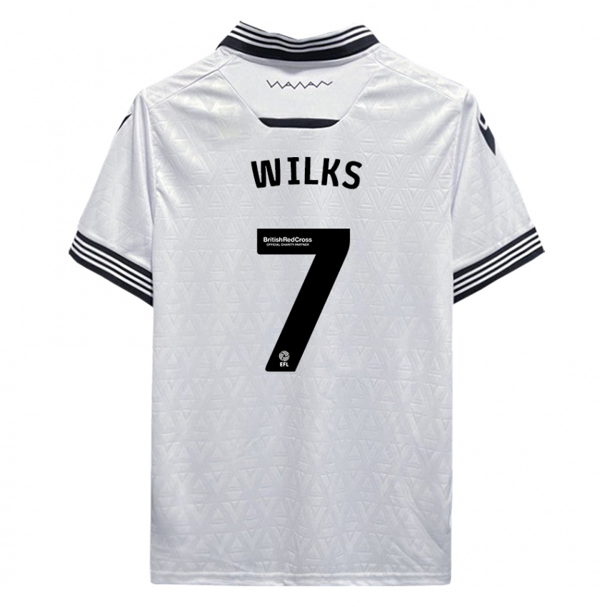 Niño Camiseta Mallik Wilks #7 Blanco 2ª Equipación 2023/24 La Camisa Perú