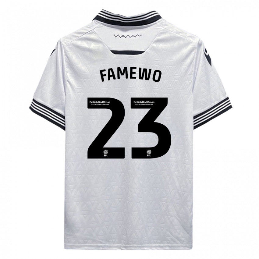 Niño Camiseta Akin Famewo #23 Blanco 2ª Equipación 2023/24 La Camisa Perú