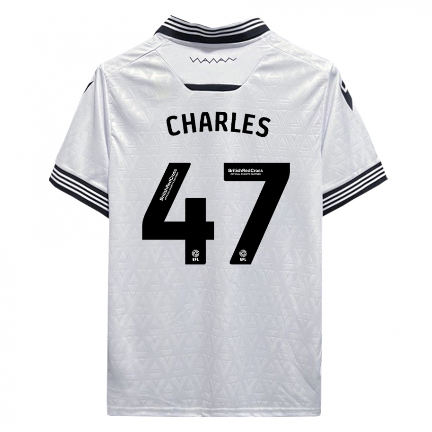 Niño Camiseta Pierce Charles #47 Blanco 2ª Equipación 2023/24 La Camisa Perú