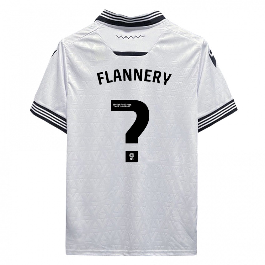 Niño Camiseta Cian Flannery #0 Blanco 2ª Equipación 2023/24 La Camisa Perú