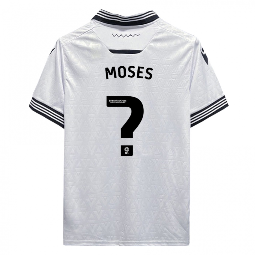 Niño Camiseta Devlan Moses #0 Blanco 2ª Equipación 2023/24 La Camisa Perú