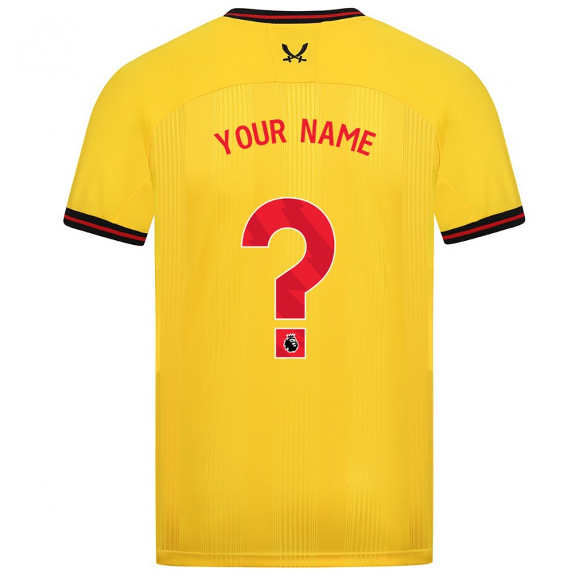 Niño Camiseta Su Nombre #0 Amarillo 2ª Equipación 2023/24 La Camisa Perú