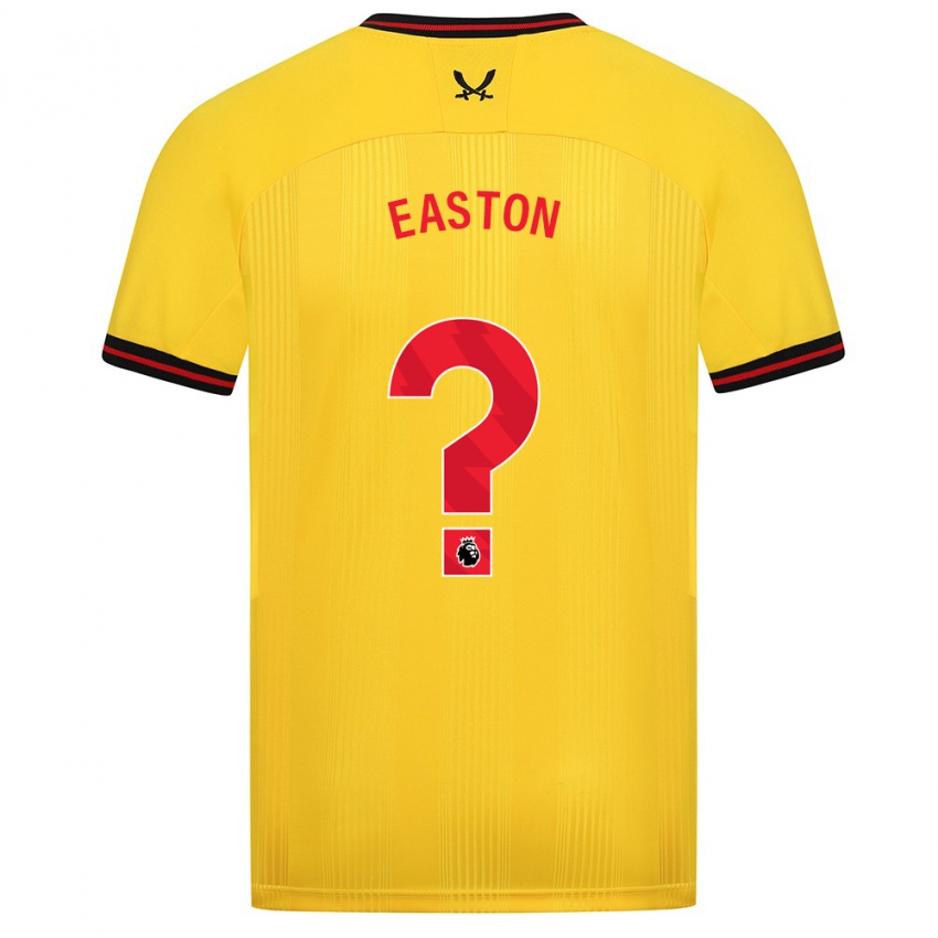 Niño Camiseta Evan Easton #0 Amarillo 2ª Equipación 2023/24 La Camisa Perú