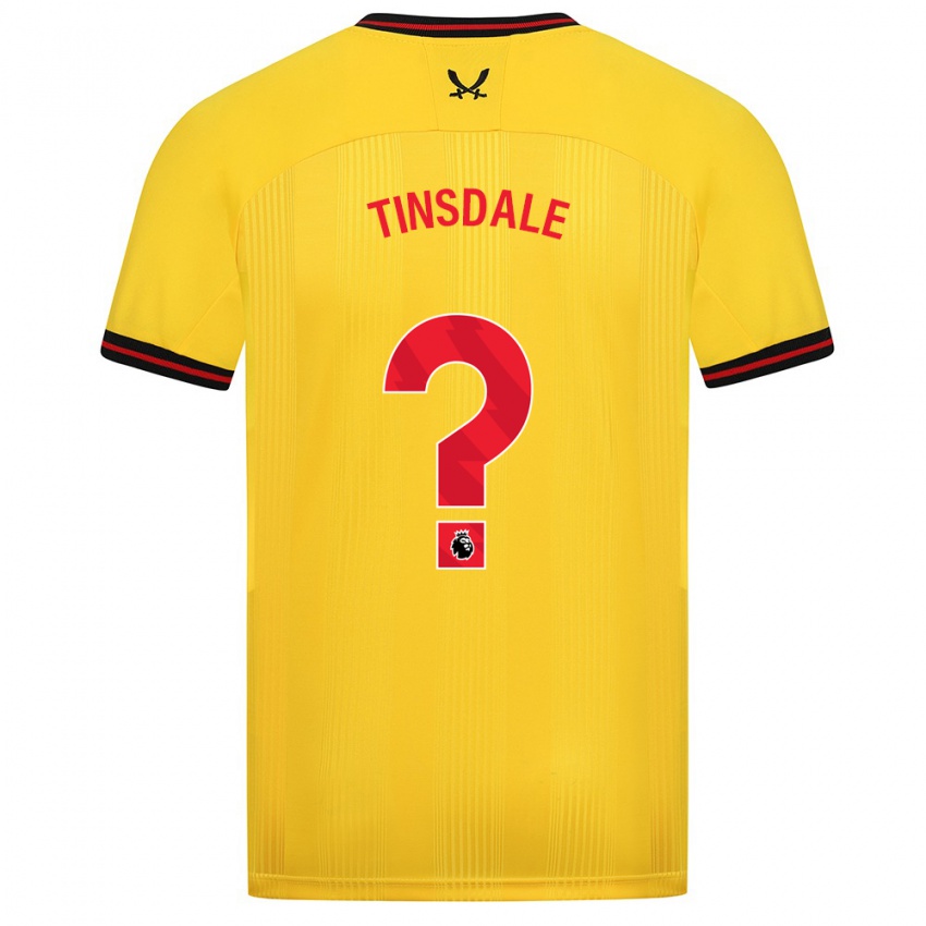 Niño Camiseta Jay Tinsdale #0 Amarillo 2ª Equipación 2023/24 La Camisa Perú