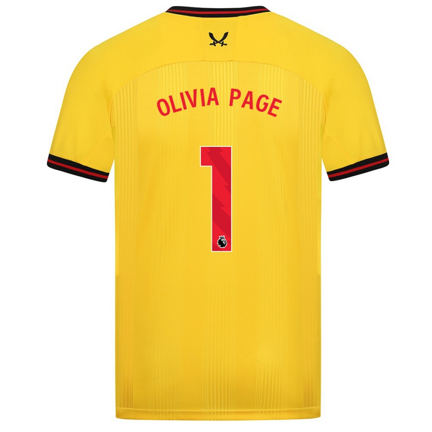 Niño Camiseta Olivia Page #1 Amarillo 2ª Equipación 2023/24 La Camisa Perú